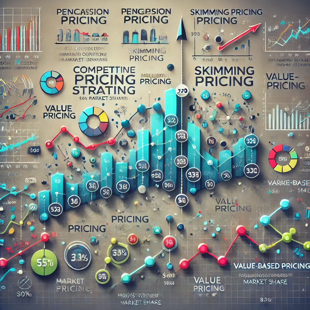 A graph illustrating competitive pricing strategies for business growth.