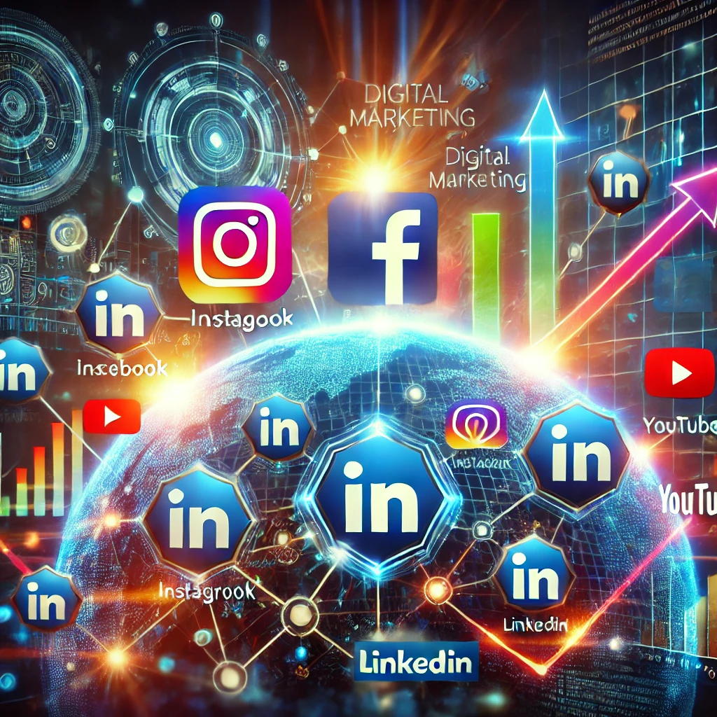 Social media platforms enhancing digital marketing strategies for business growth